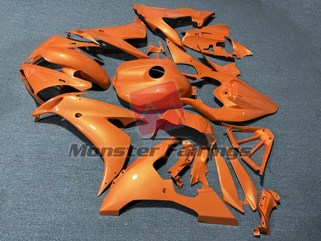 2004 - 2006 Yamaha R1 Special Orange fairing set - ABS injection, custom painted by Monster Fairings