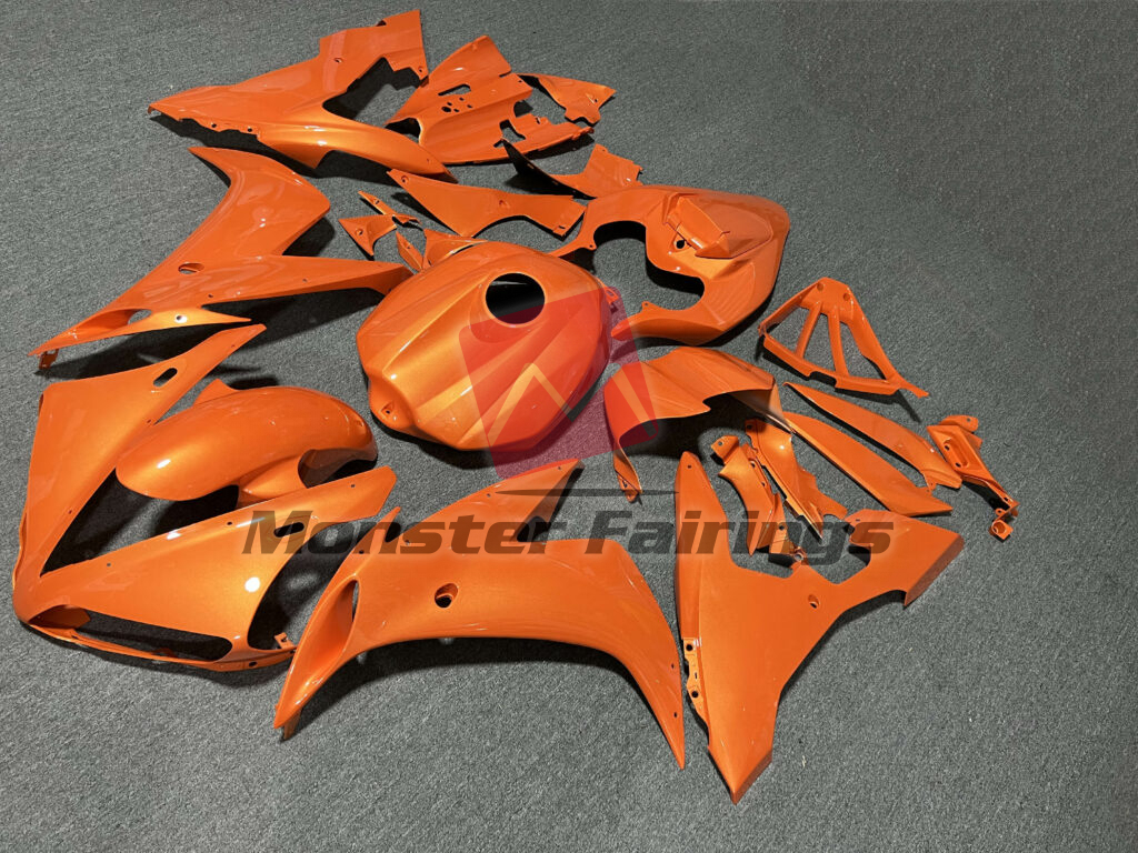 Yamaha R1 custom ABS fairings 2004 - 2006 in Special Orange - durable replacement kit, Monster Fairings