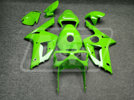 Kawasaki ZX6R 2003-2004 Gloss Green ABS Fairings | Monster Fairings
