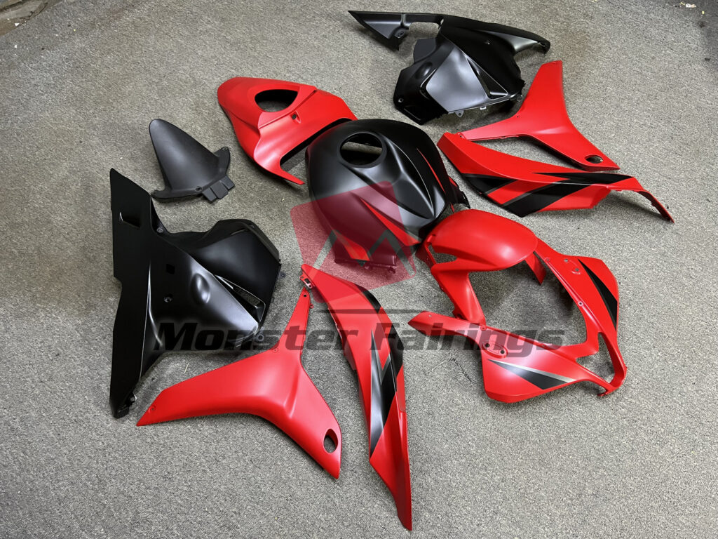 Red Matte Black ABS fairings for Honda CBR600RR 2009 - 2012 - premium OEM fit kit by Monster Fairings