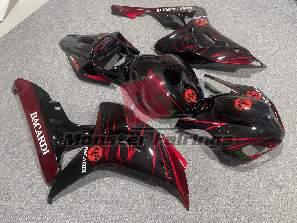 Red Bacardi ABS fairings for Honda CBR1000RR 2006 - 2007 - premium OEM fit kit by Monster Fairings