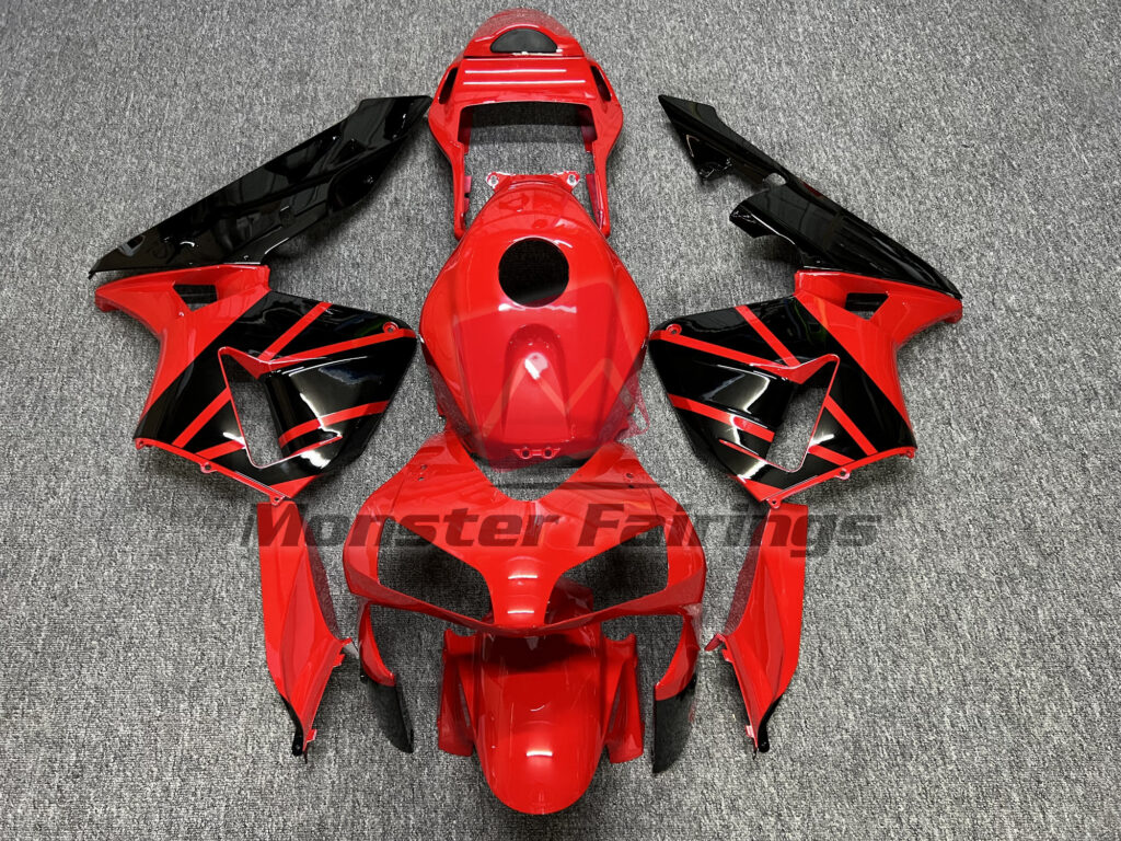 Honda CBR600RR 2003 - 2004 Gloss Red & Black OEM Style ABS fairings - custom motorcycle bodywork kit by Monster Fairings