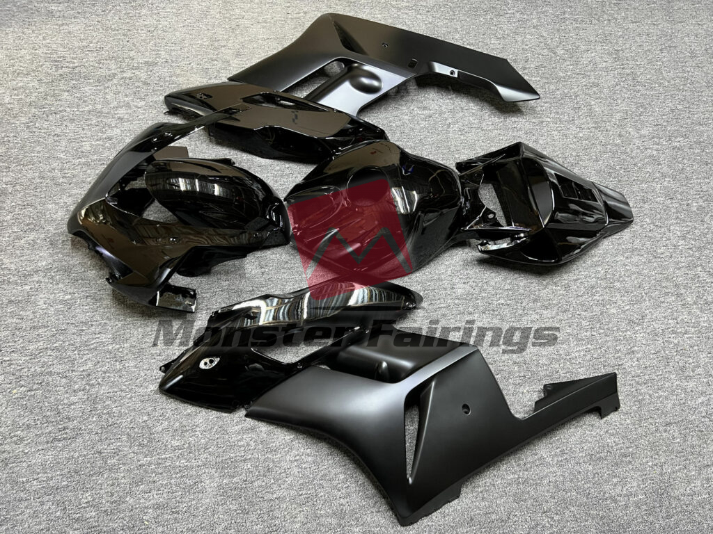 Honda CBR1000RR custom ABS fairings 2004 - 2005 in Gloss Black & Matte Black - durable replacement kit, Monster Fairings