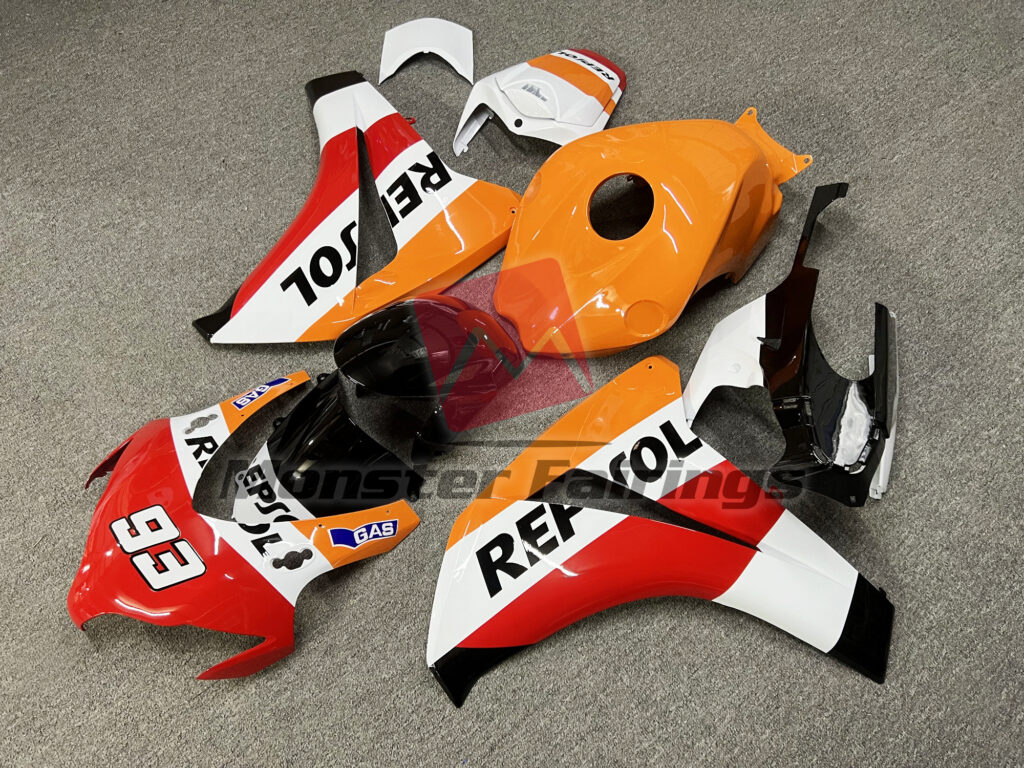 Gloss Light Repsol ABS fairings for Honda CBR1000RR 2008 - 2011 - premium OEM fit kit by Monster Fairings