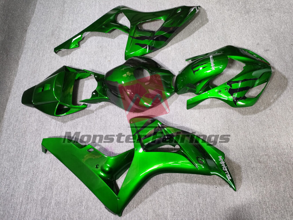 2006 - 2007 Honda CBR1000RR Amazing Green Monster fairing set - ABS injection, custom painted by Monster Fairings