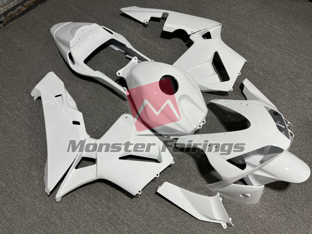 Honda CBR600RR custom ABS fairings 2003 - 2004 in Gloss White Plain - durable replacement kit, Monster Fairings