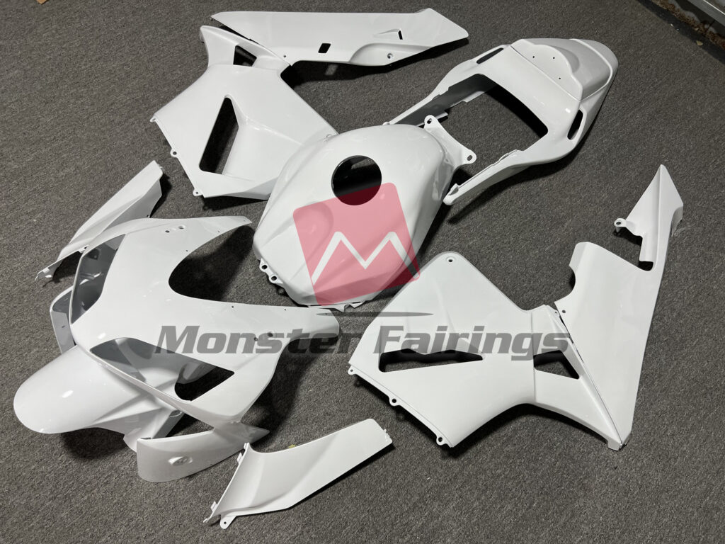 Gloss White Plain ABS fairings for Honda CBR600RR 2003 - 2004 - premium OEM fit kit by Monster Fairings