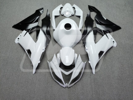 Kawasaki ZX6R 2013-2018 Gloss White & Matte Black ABS Fairings | Monster Fairings