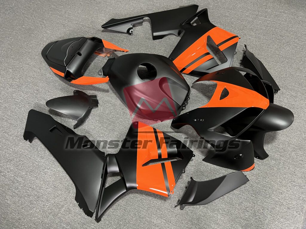 Gloss Orange & Matte Black ABS fairings for Honda CBR600RR 2005 - 2006 - premium OEM fit kit by Monster Fairings