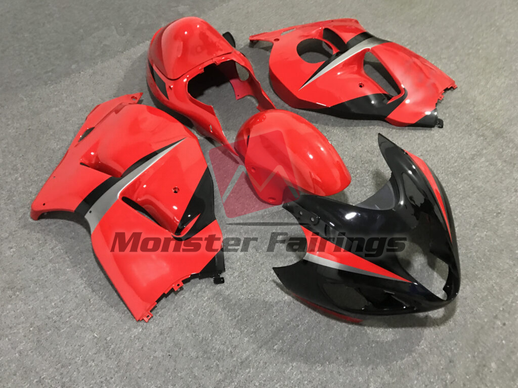 Gloss Red & Black ABS fairings for Suzuki GSXR1300 1997 - 2007 - premium OEM fit kit by Monster Fairings