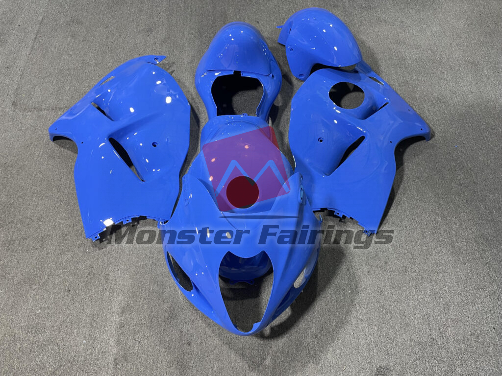 Suzuki GSXR 1300 1997 - 2007 Gloss Light Blue ABS fairings - custom motorcycle bodywork kit by Monster Fairings