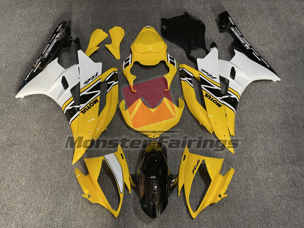 Yamaha R6 2006 - 2007 Yellow Motul OEM Style ABS fairings - custom motorcycle bodywork kit by Monster Fairings