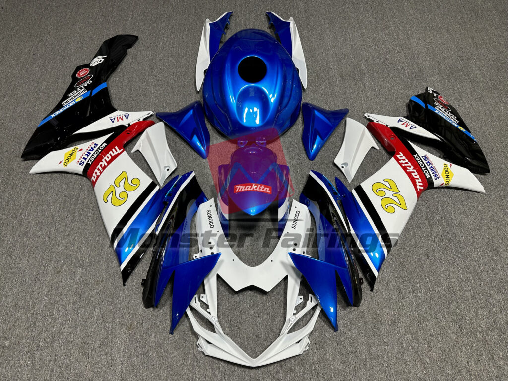 Suzuki GSXR 600 - 750 2011 - 2025 22 Rockstar ABS fairings - custom motorcycle bodywork kit by Monster Fairings
