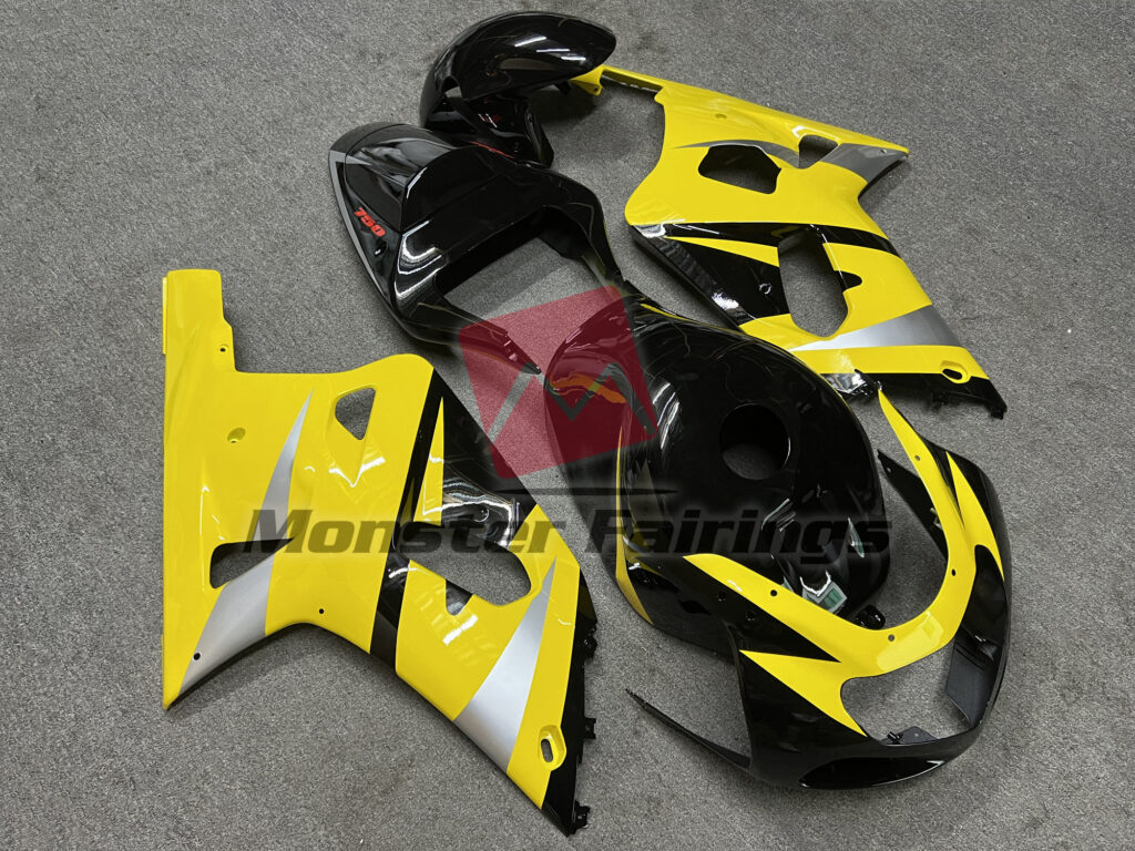 Yellow OEM Style ABS fairings for Suzuki GSXR 600 - 750 2001 - 2003 - premium OEM fit kit by Monster Fairings