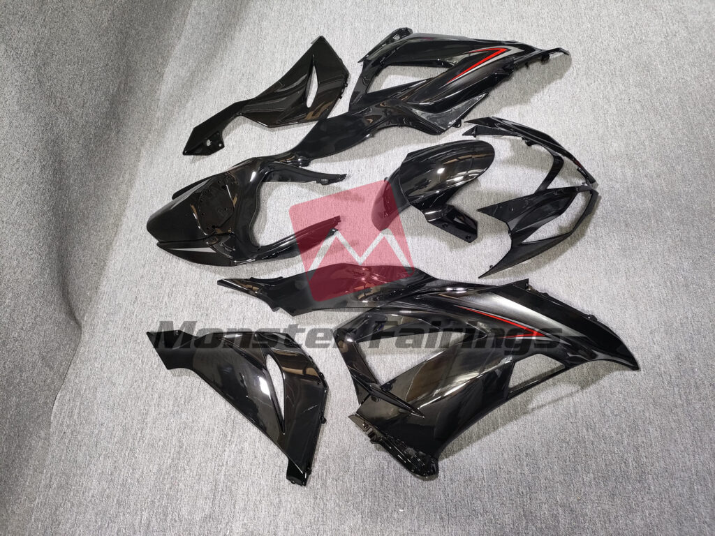 OEM Style Black ABS fairings for Kawasaki ZX6R 2013 - 2018 - premium OEM fit kit by Monster Fairings