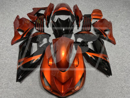 Kawasaki ZX14R 2006-2011 Gloss Burnt Orange & Black ABS Fairings | Monster Fairings