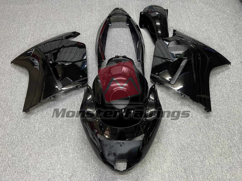 Honda CBR1100XX 1999 - 2007 Gloss Black ABS fairings - custom motorcycle bodywork kit by Monster Fairings