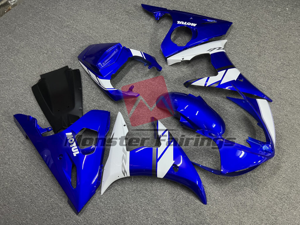 Blue Motul ABS fairings for Yamaha R6 2003 - 2004 - premium OEM fit kit by Monster Fairings