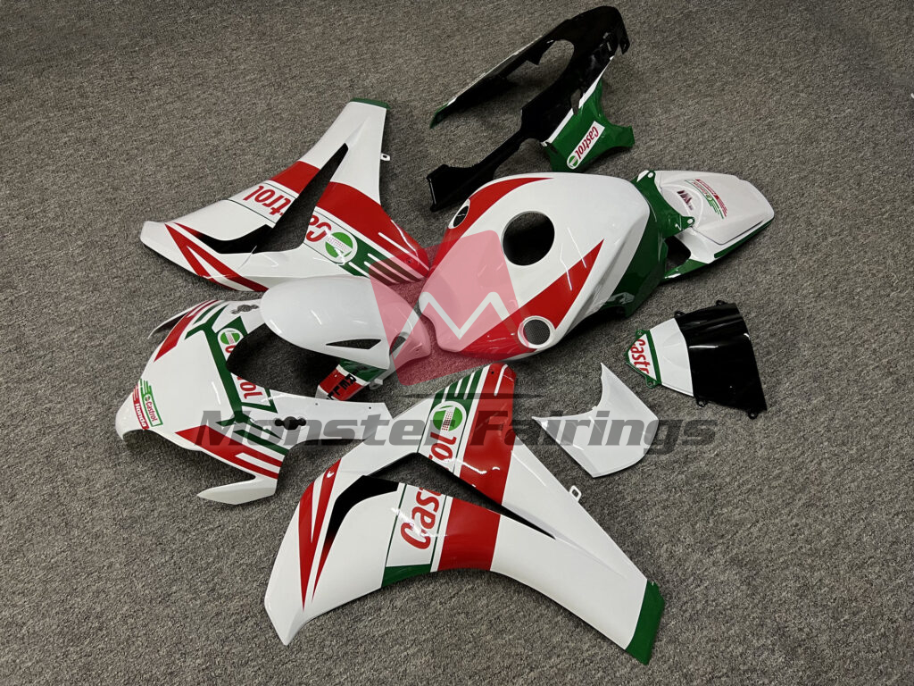 Gloss White & Black Castrol ABS fairings for Honda CBR1000RR 2008 - 2011 - premium OEM fit kit by Monster Fairings