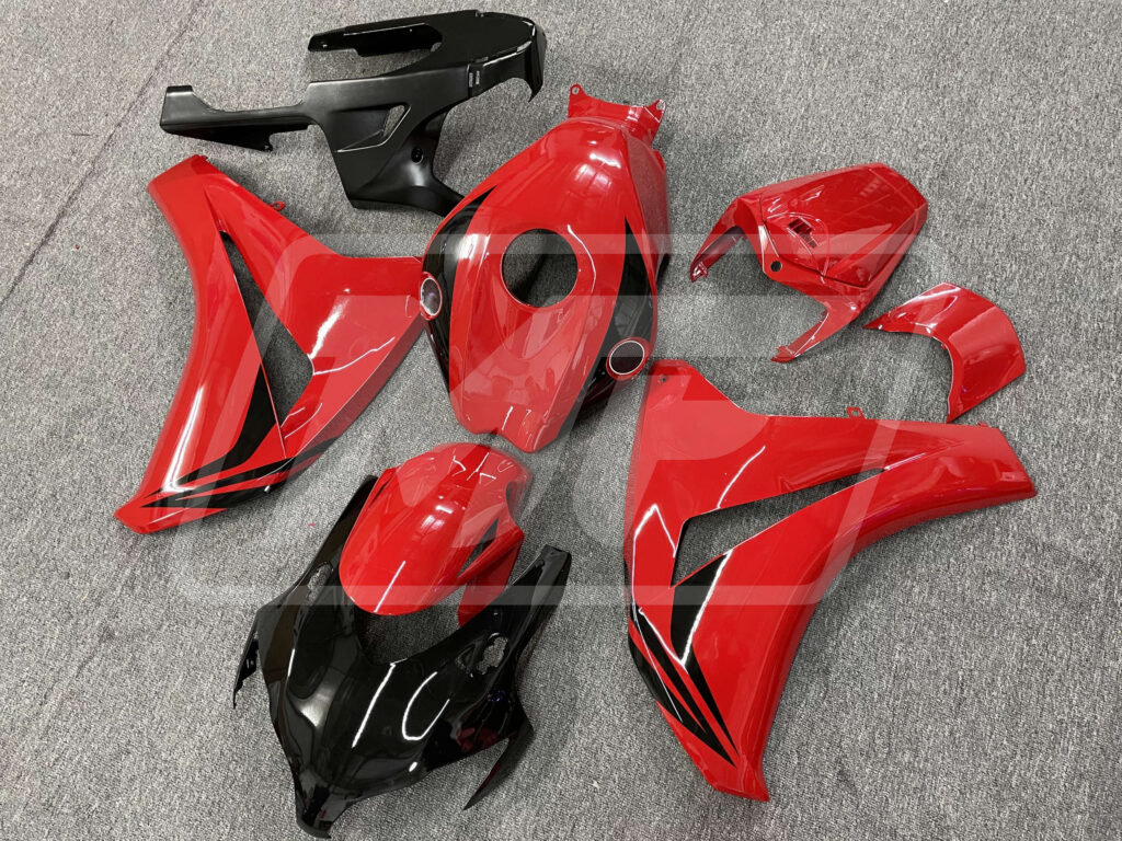 Honda CBR1000RR custom ABS fairings 2008 - 2011 in Gloss Orange Red - durable replacement kit, Monster Fairings