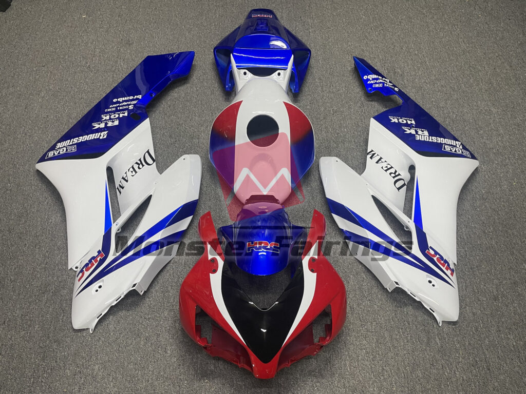 Honda CBR1000RR 2004 - 2005 HRC Red and White ABS fairings - custom motorcycle bodywork kit by Monster Fairings