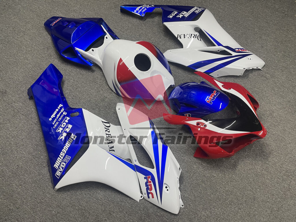 HRC Red and White ABS fairings for Honda CBR1000RR 2004 - 2005 - premium OEM fit kit by Monster Fairings