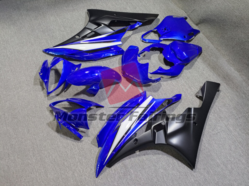Yamaha R6 custom ABS fairings 2006 - 2007 in Blue OEM Style - durable replacement kit, Monster Fairings