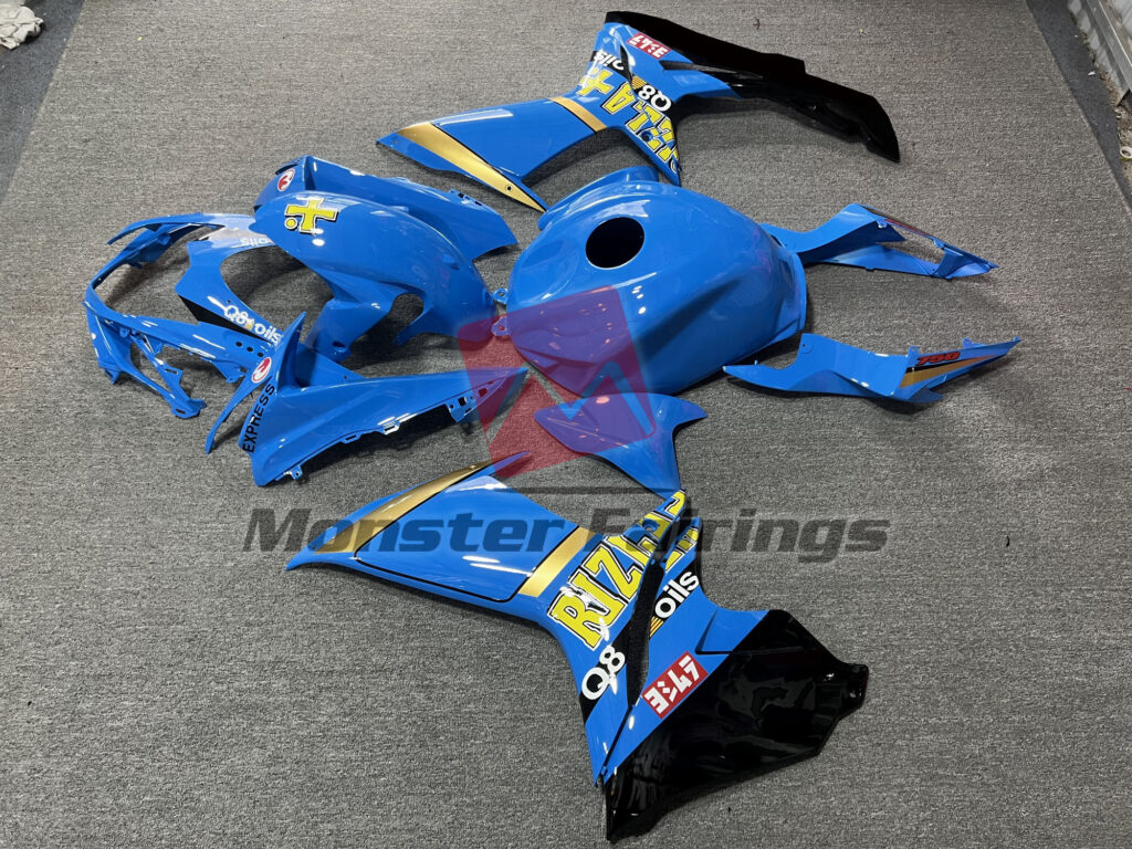 Suzuki GSXR custom ABS fairings 2011 - 2025 in Rizla - durable replacement kit, Monster Fairings