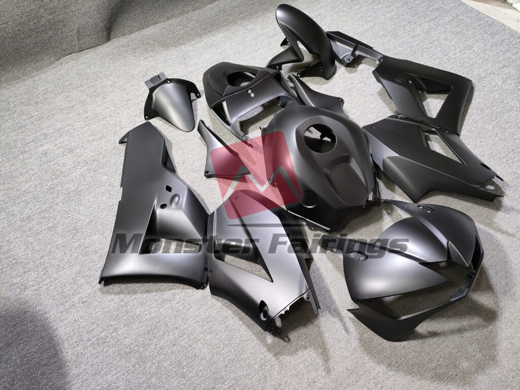 Honda CBR600RR custom ABS fairings 2013 - 2025 in Matte Black - durable replacement kit, Monster Fairings