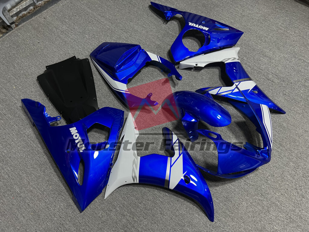 Blue Motul ABS fairings for Yamaha R6 2005 - premium OEM fit kit by Monster Fairings