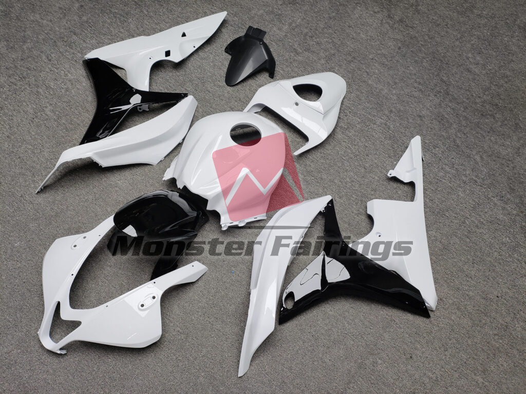 Gloss White & Black ABS fairings for Honda CBR600RR 2007 - 2008 - premium OEM fit kit by Monster Fairings