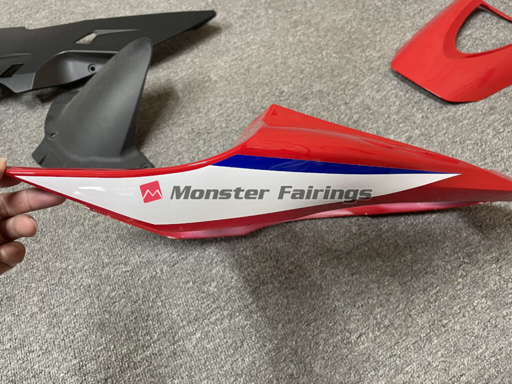 Monster Fairings ABS fairing kit for Honda CBR600RR 2007 - 2008 - Gloss White & Red Blue, precise OEM fit