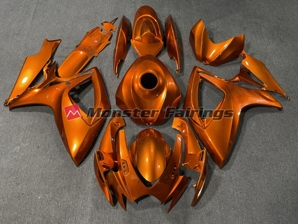 Suzuki GSXR 600 - 750 2006 - 2007 Burnt Orange ABS fairings - custom motorcycle bodywork kit by Monster Fairings