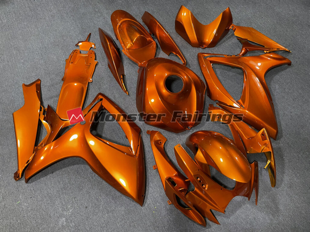 2006 - 2007 Suzuki GSXR Burnt Orange fairing set - ABS injection, custom painted by Monster Fairings