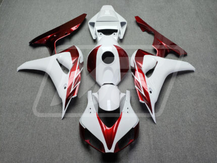 Honda CBR1000RR 2006-2007 Gloss White & Candy Red ABS Fairings | Monster Fairings