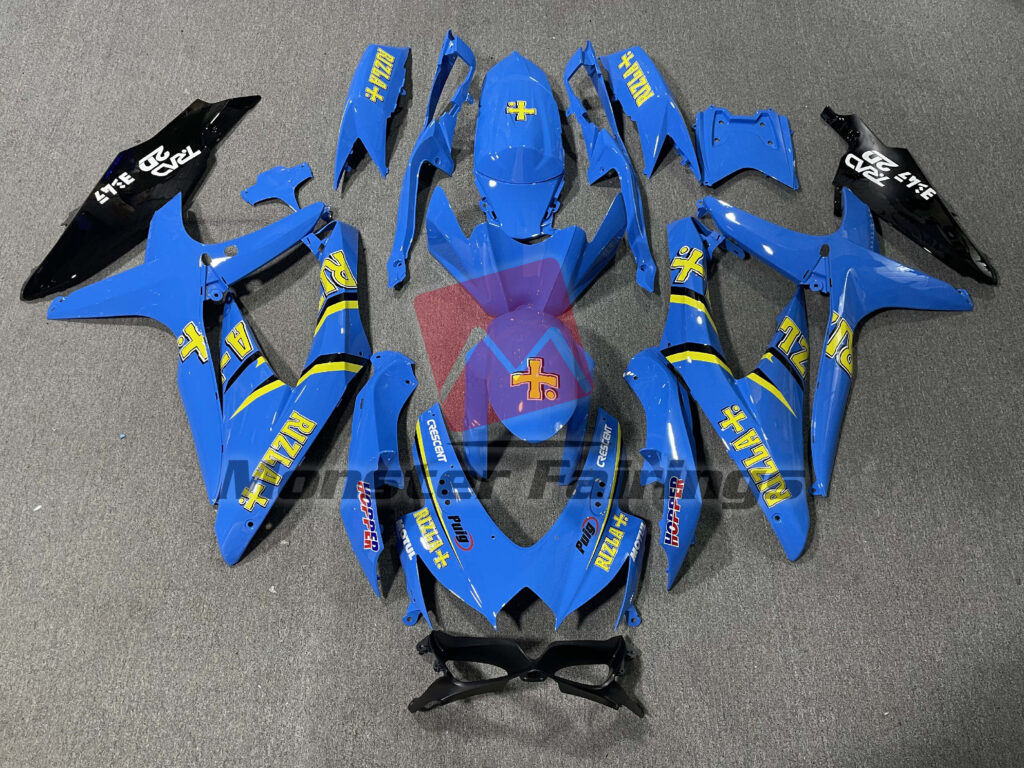 Suzuki GSXR 600 - 750 2008 - 2010 Rizla ABS fairings - custom motorcycle bodywork kit by Monster Fairings