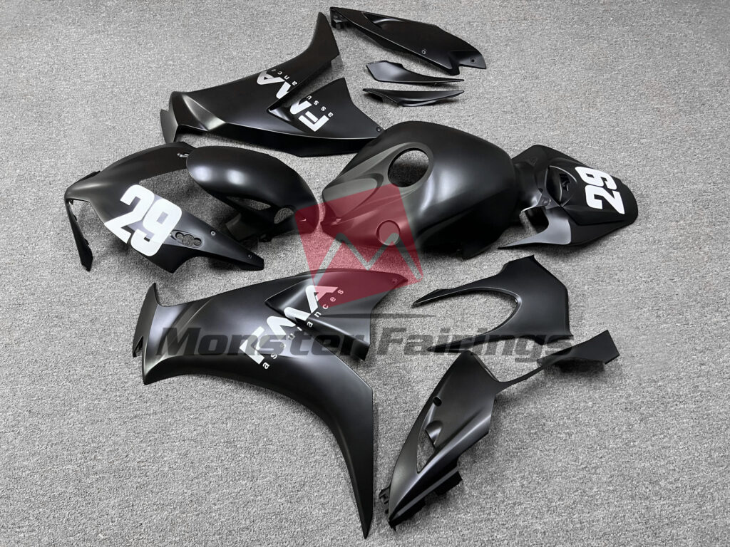 Honda CBR1000RR custom ABS fairings 2012 - 2016 in Matte Black FMA - durable replacement kit, Monster Fairings