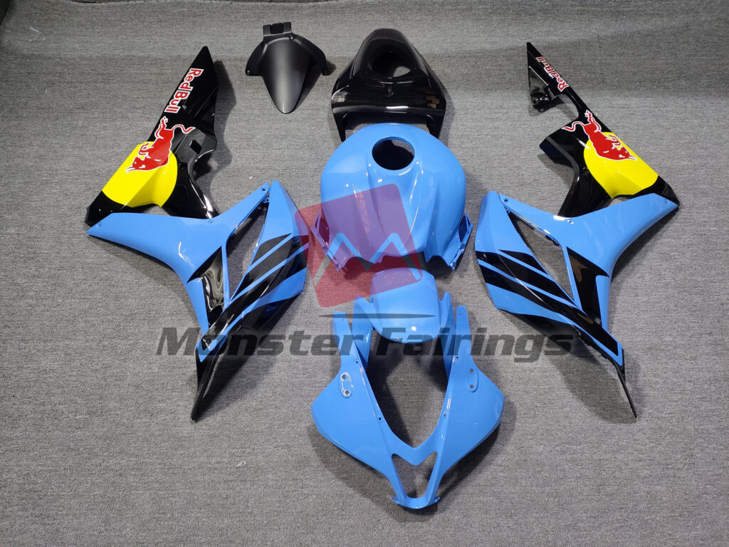 Honda CBR600RR 2007 - 2008 Light Blue The Bull ABS fairings - custom motorcycle bodywork kit by Monster Fairings