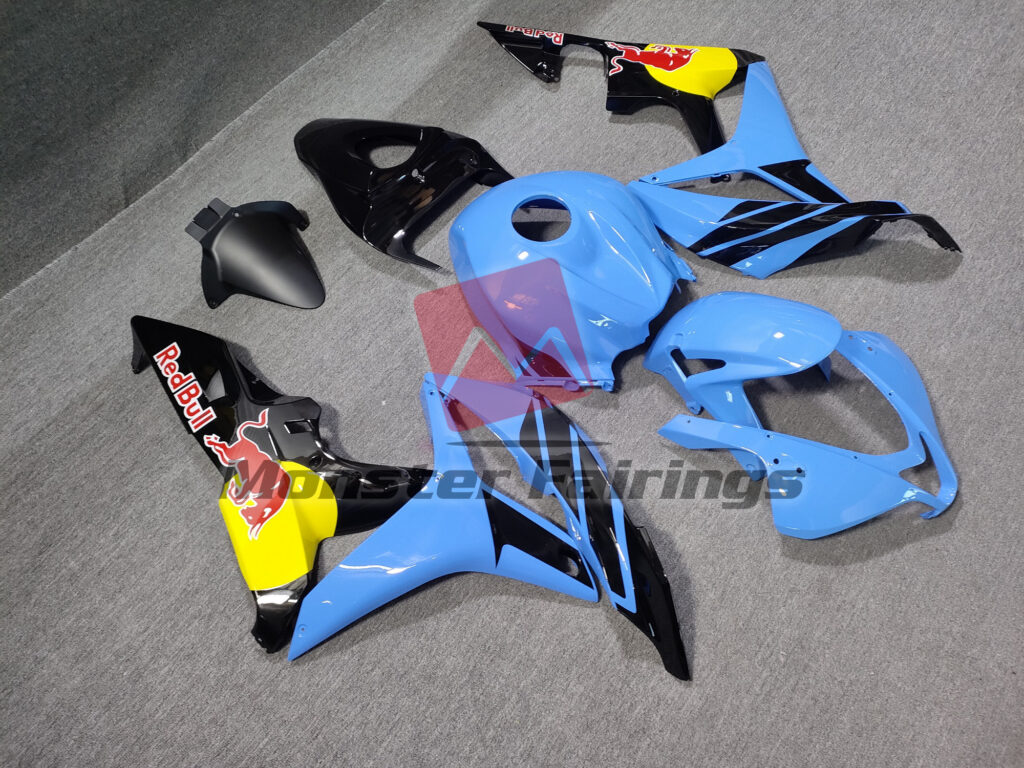 Honda CBR600RR custom ABS fairings 2007 - 2008 in Light Blue The Bull - durable replacement kit, Monster Fairings