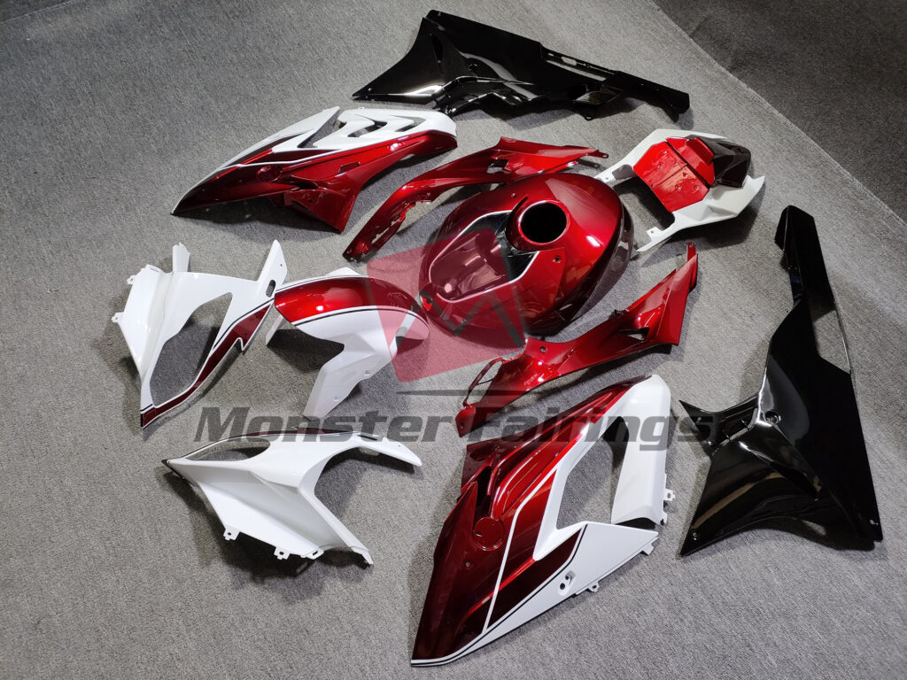 Candy Red and White ABS fairings for BMW S1000RR 2015 - 2016 - premium OEM fit kit by Monster Fairings