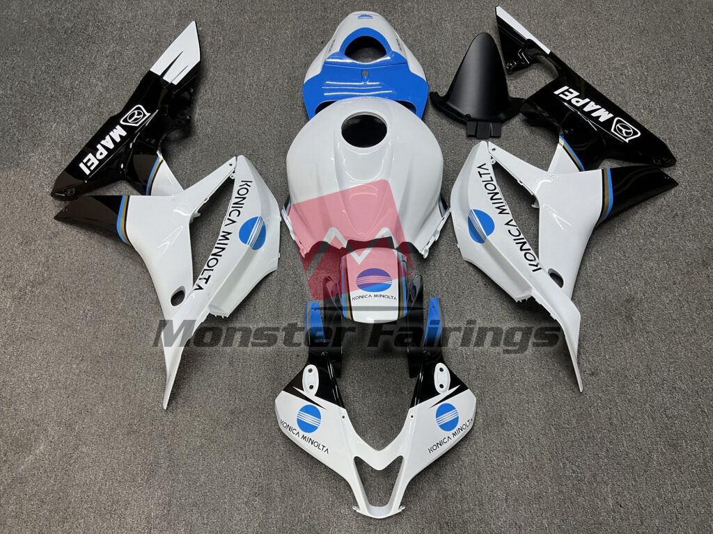 Honda CBR600RR 2007 - 2008 Gloss Light Blue KM ABS fairings - custom motorcycle bodywork kit by Monster Fairings