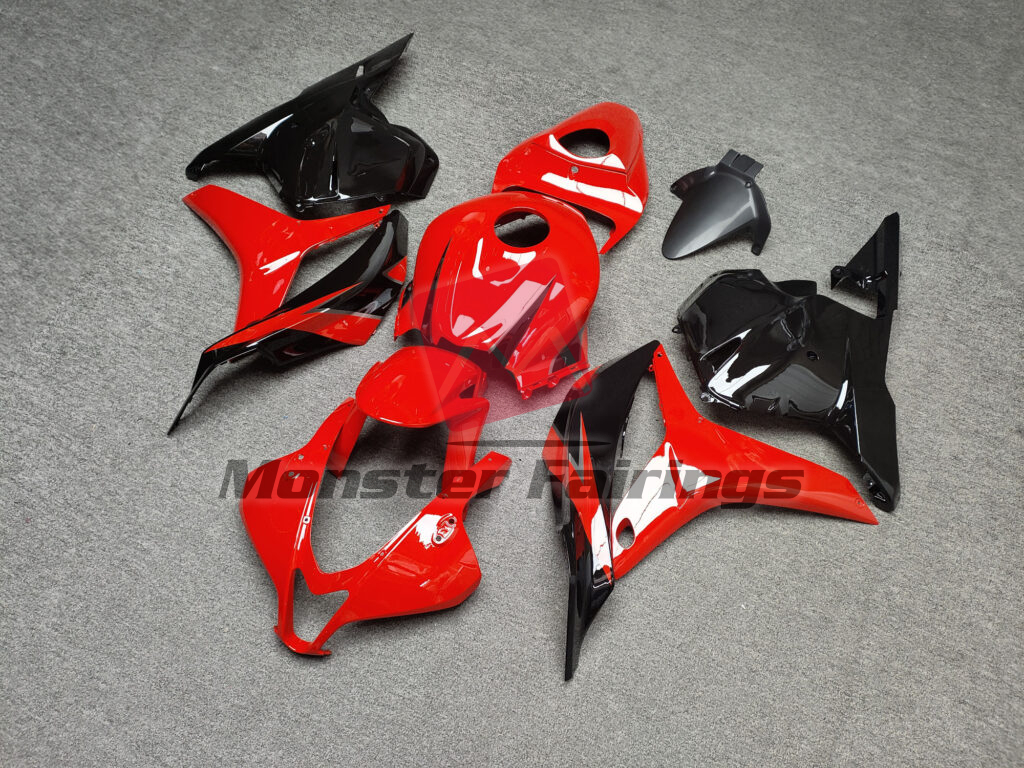 Gloss Red Black ABS fairings for Honda CBR600RR 2009 - 2012 - premium OEM fit kit by Monster Fairings