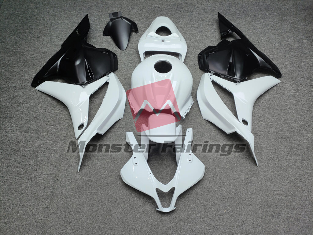 Honda CBR600RR 2009 - 2012 Gloss White & Black ABS fairings - custom motorcycle bodywork kit by Monster Fairings