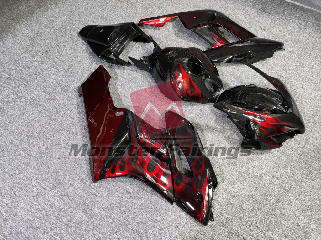 Red Flame ABS fairings for Honda CBR1000RR 2004 - 2005 - premium OEM fit kit by Monster Fairings