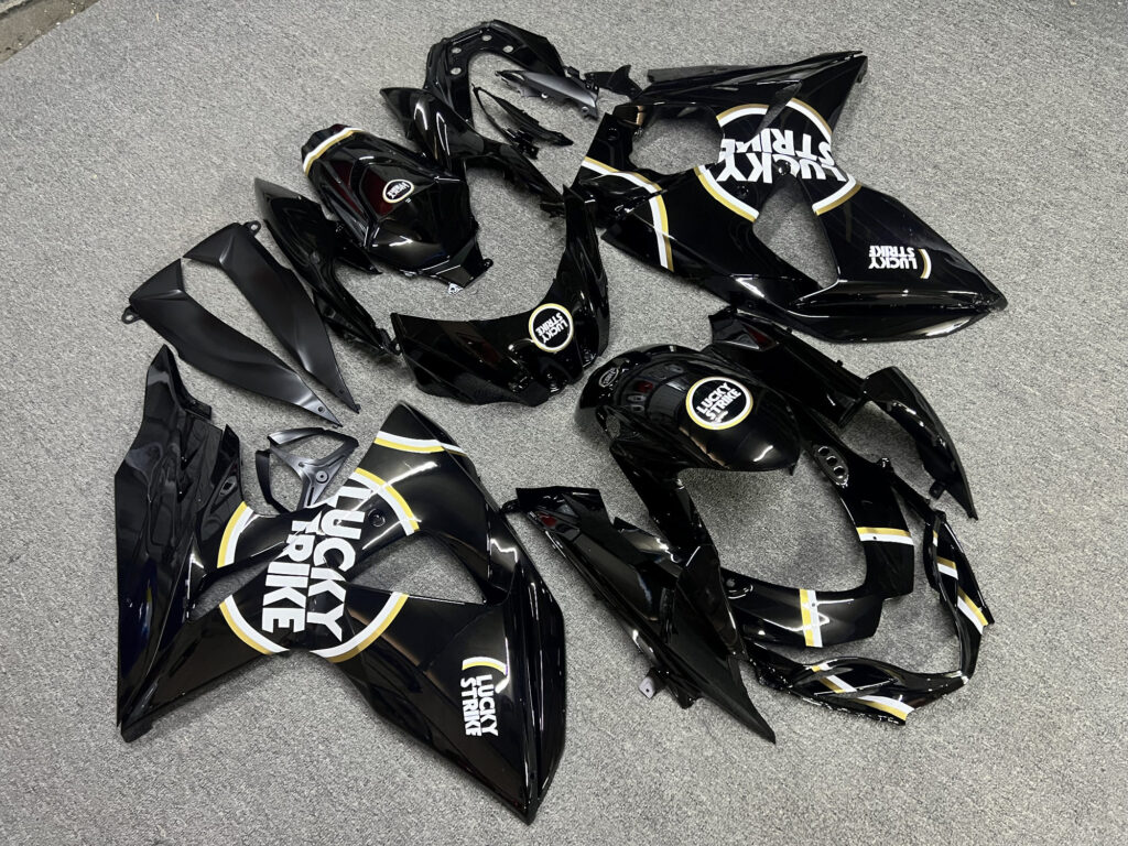 2009 - 2016 Suzuki GSXR 1000 Lucky Strike fairing set - ABS injection, custom painted by Monster Fairings