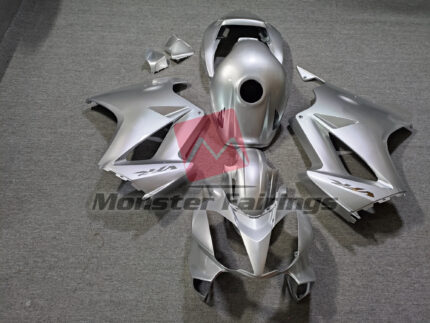 Honda VFR800 2002 - 2012 Gloss Silver ABS fairings - custom motorcycle bodywork kit by Monster Fairings