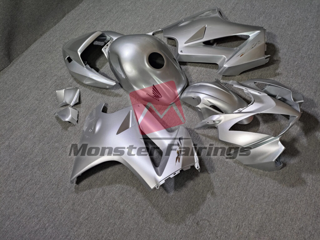 Gloss Silver ABS fairings for Honda VFR800 2002 - 2012 - premium OEM fit kit by Monster Fairings