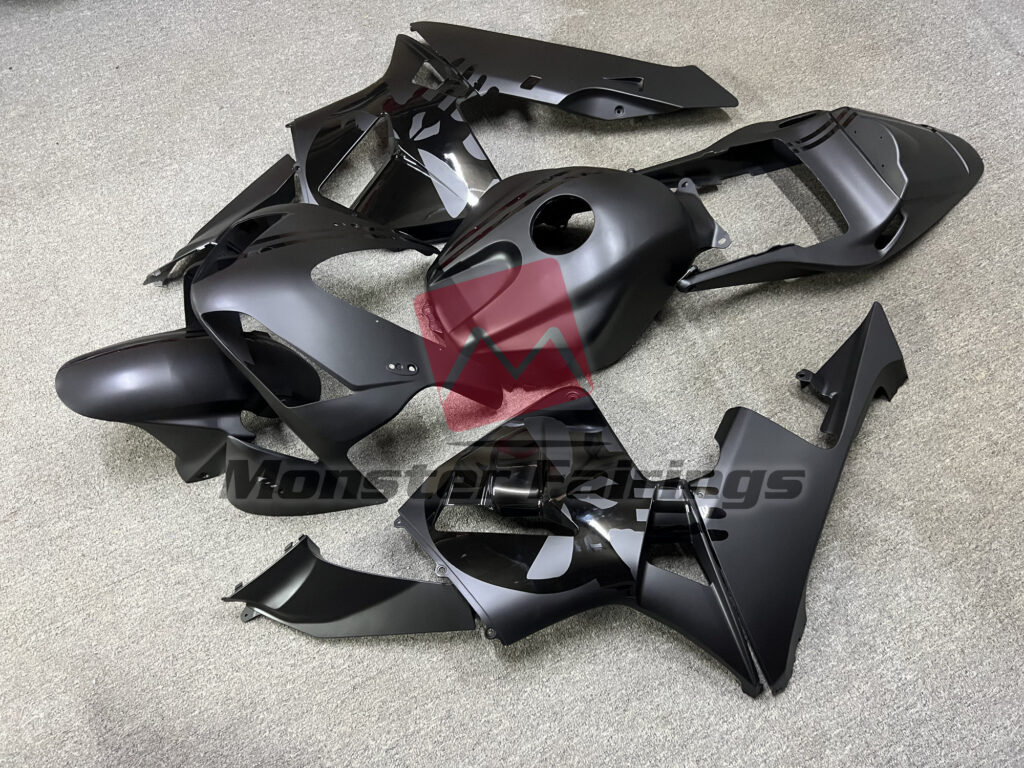 Matte Black with Punisher Logos ABS fairings for Honda CBR600RR 2003 - 2004 - premium OEM fit kit by Monster Fairings