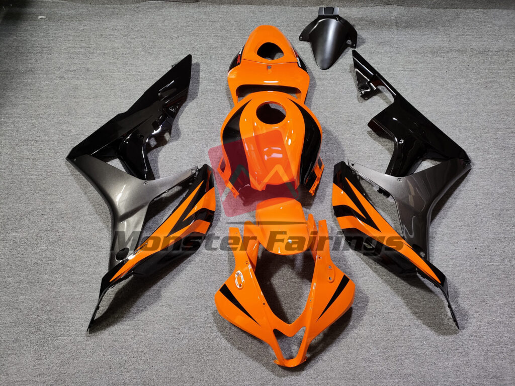 Honda CBR600RR 2007 - 2008 Vibrant Orange OEM Style ABS fairings - custom motorcycle bodywork kit by Monster Fairings