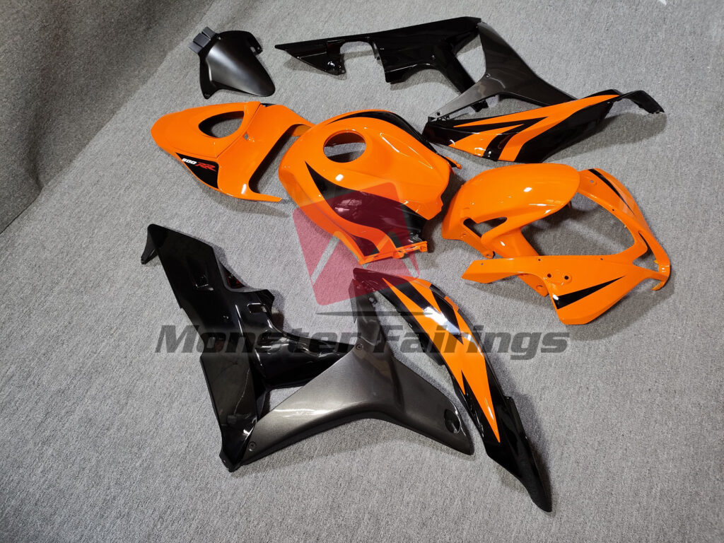 Vibrant Orange OEM Style ABS fairings for Honda CBR600RR 2007 - 2008 - premium OEM fit kit by Monster Fairings